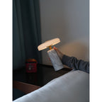 Opaline Glass Orb Marble Base Cordless Table Lamp