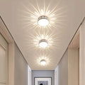 Lunoval: Energy-saving LED ceiling light with a flat profile & stylish light design – for balcony & entrance area