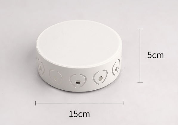 Lunoval: Energy-saving LED ceiling light with a flat profile & stylish light design – for balcony & entrance area