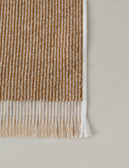 Luna Organic Cotton Towel | Striped Design, Thick Fringe