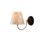 Capiz Shell Two-Tone Iron Wall Sconce