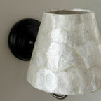 Capiz Shell Two-Tone Iron Wall Sconce