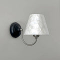 Capiz Shell Two-Tone Iron Wall Sconce