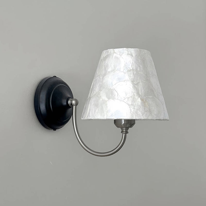 Capiz Shell Two-Tone Iron Wall Sconce