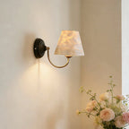 Capiz Shell Two-Tone Iron Wall Sconce