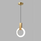 NordCirca: Minimalist LED Pendant Lamp with Acrylic Ring – for Modern Living & Entrance Areas
