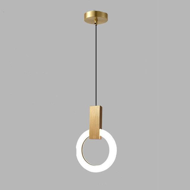 NordCirca: Minimalist LED Pendant Lamp with Acrylic Ring – for Modern Living & Entrance Areas