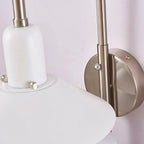 Stacked Conical Tiers Swan-Neck Plug-In Wall Light