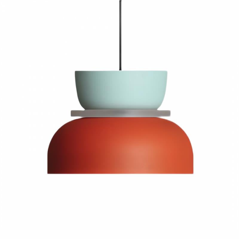 Nordic Macaron Double-Bowl Acrylic Pendant Light