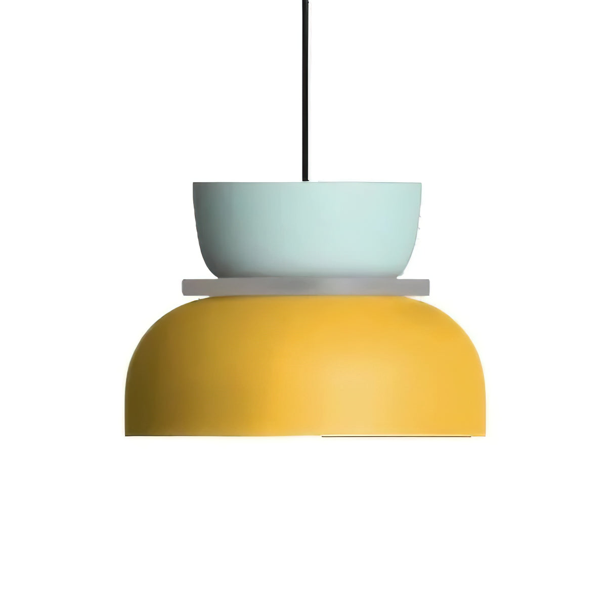 Nordic Macaron Double-Bowl Acrylic Pendant Light