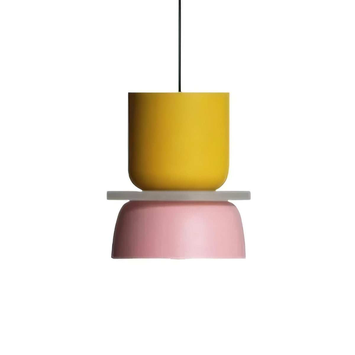 Nordic Macaron Double-Bowl Acrylic Pendant Light