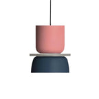 Nordic Macaron Double-Bowl Acrylic Pendant Light