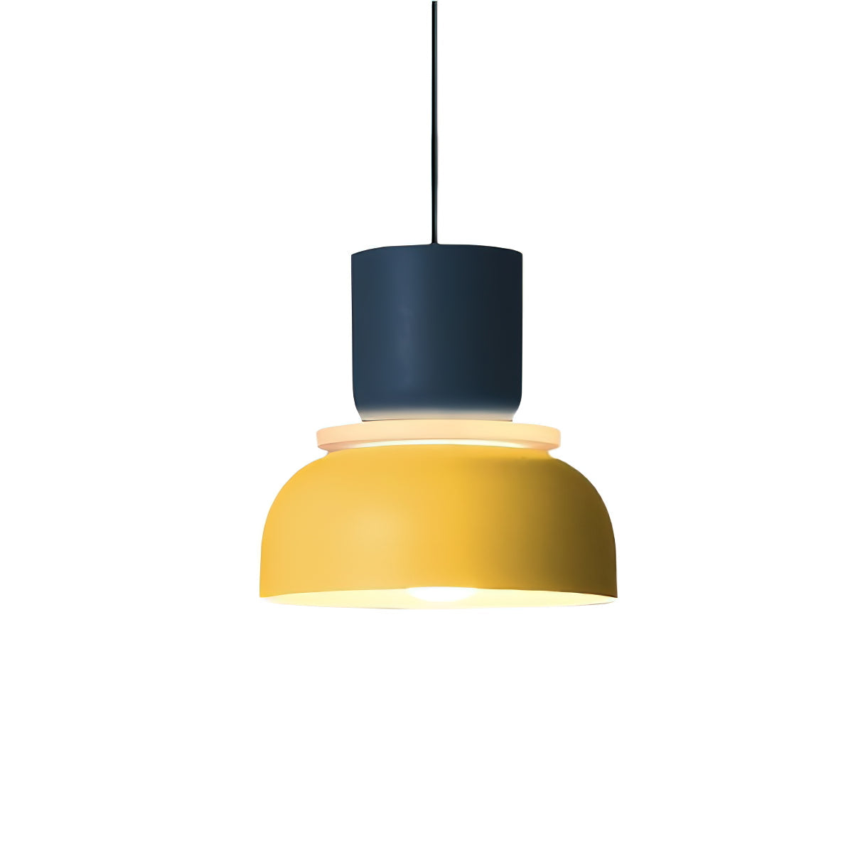 Nordic Macaron Double-Bowl Acrylic Pendant Light