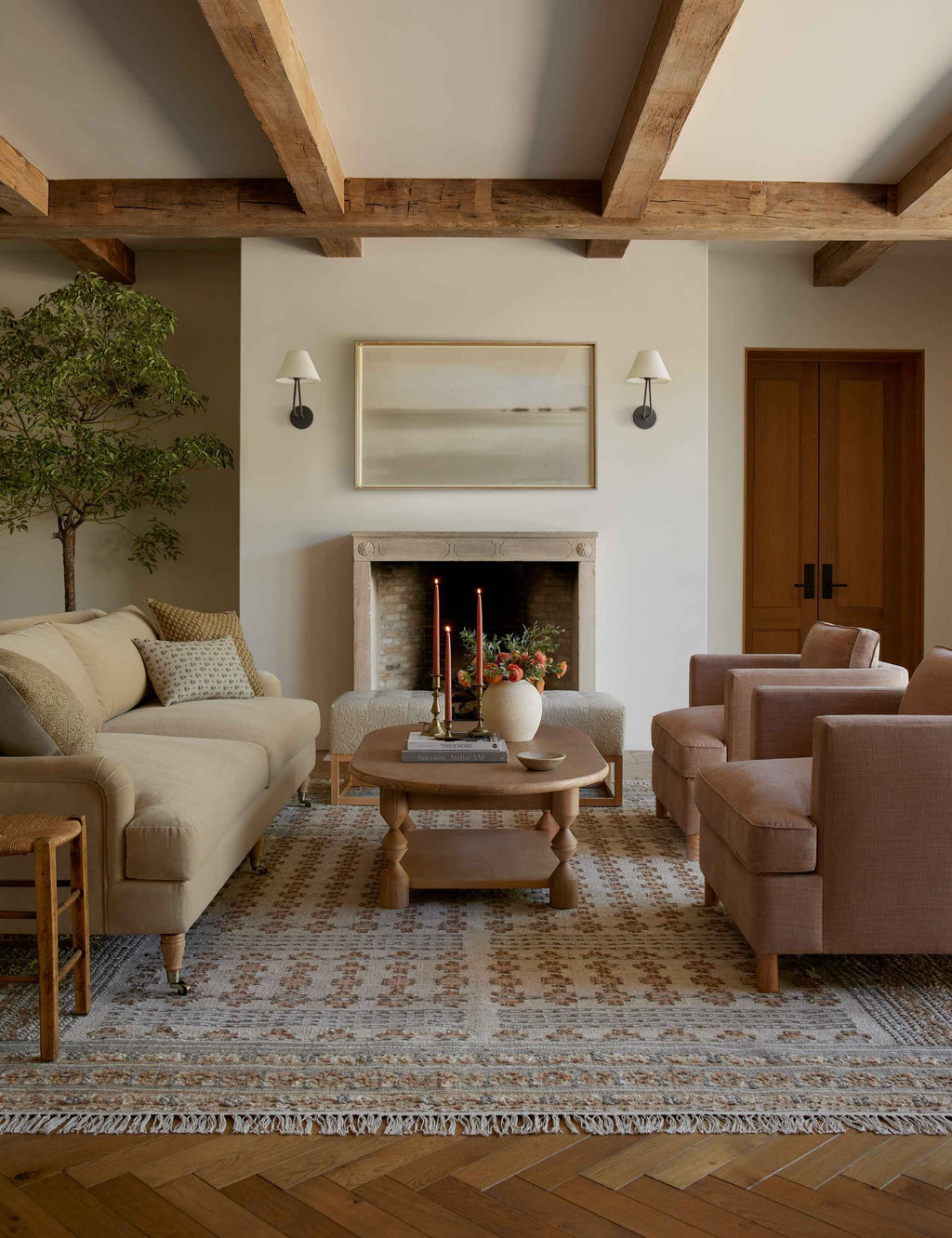Kairo Flatweave Rug | Jute-Wool Blend, Durable Low Pile