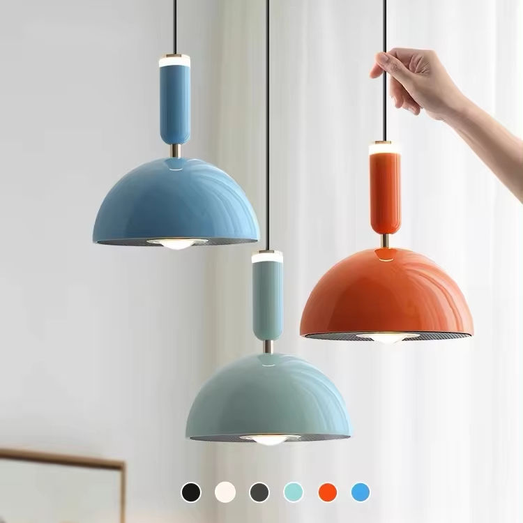 Macarona: LED Pendant Light made of Aluminum & Acrylic in Macaron Shape – for Modern & Playful Living Spaces
