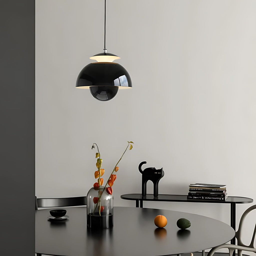 Layered Macaron Flower Bud LED Pendant Light