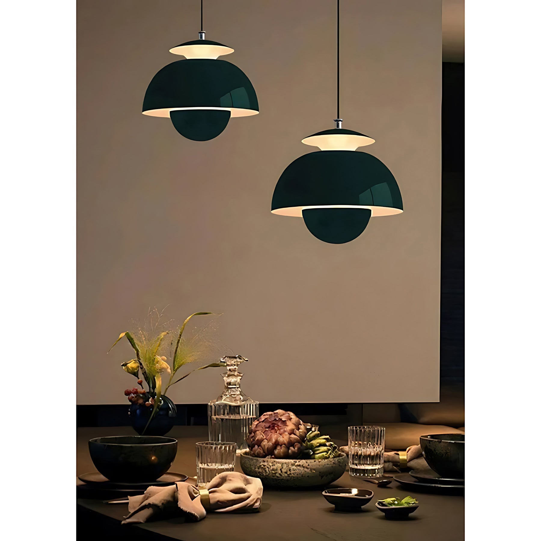Layered Macaron Flower Bud LED Pendant Light