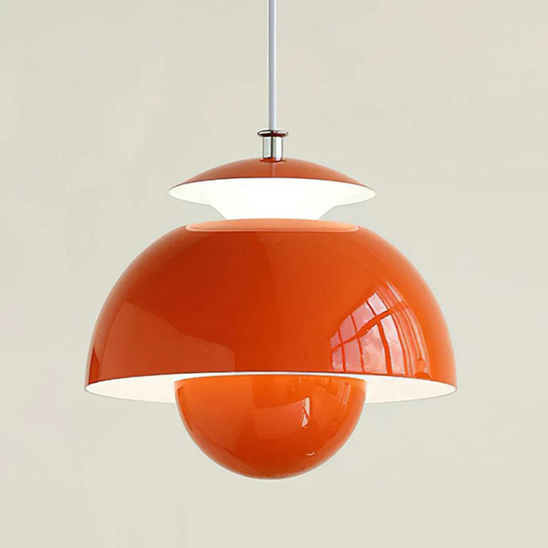 Layered Macaron Flower Bud LED Pendant Light
