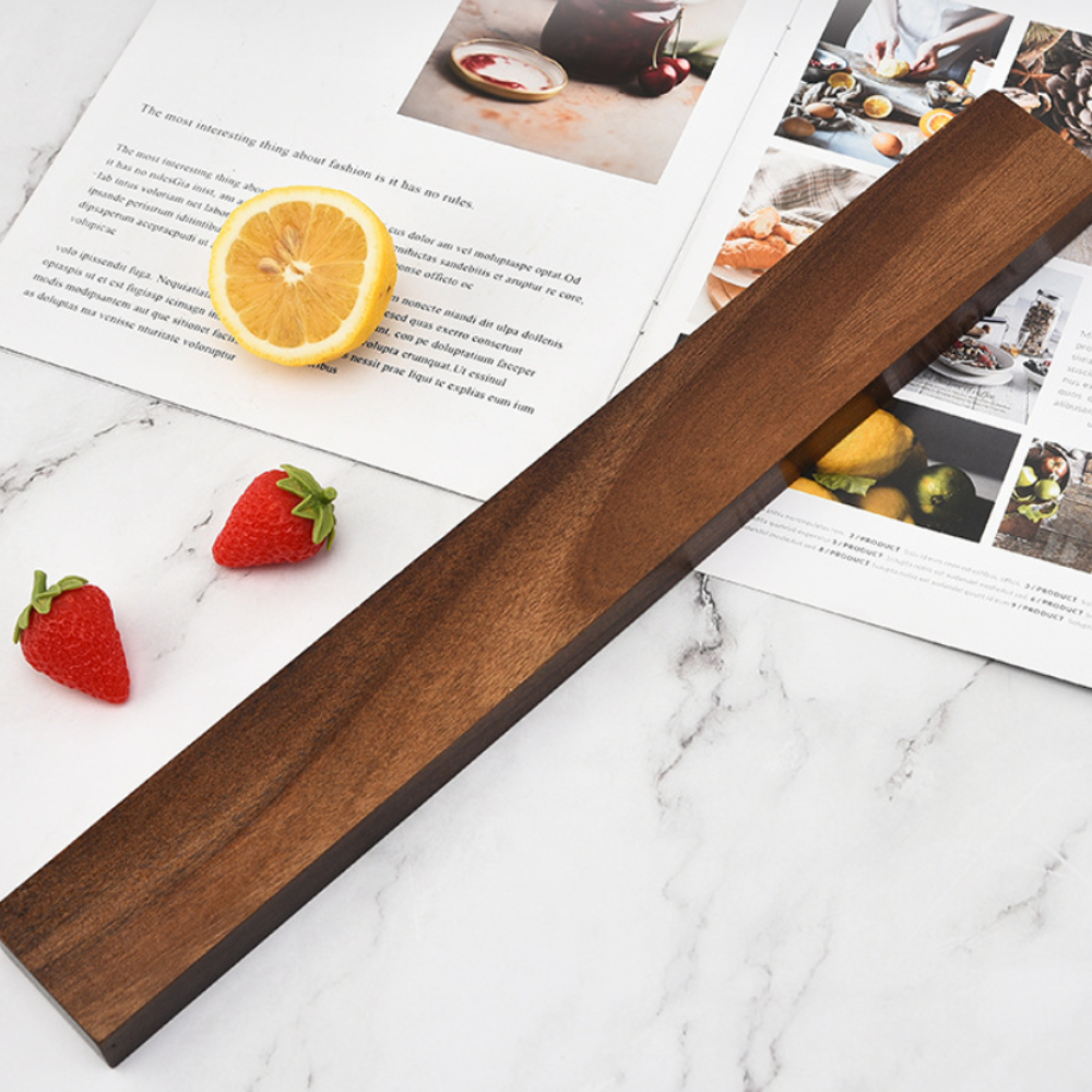Magnetic Knife Rack Wood Wall Mounted Storage Holder