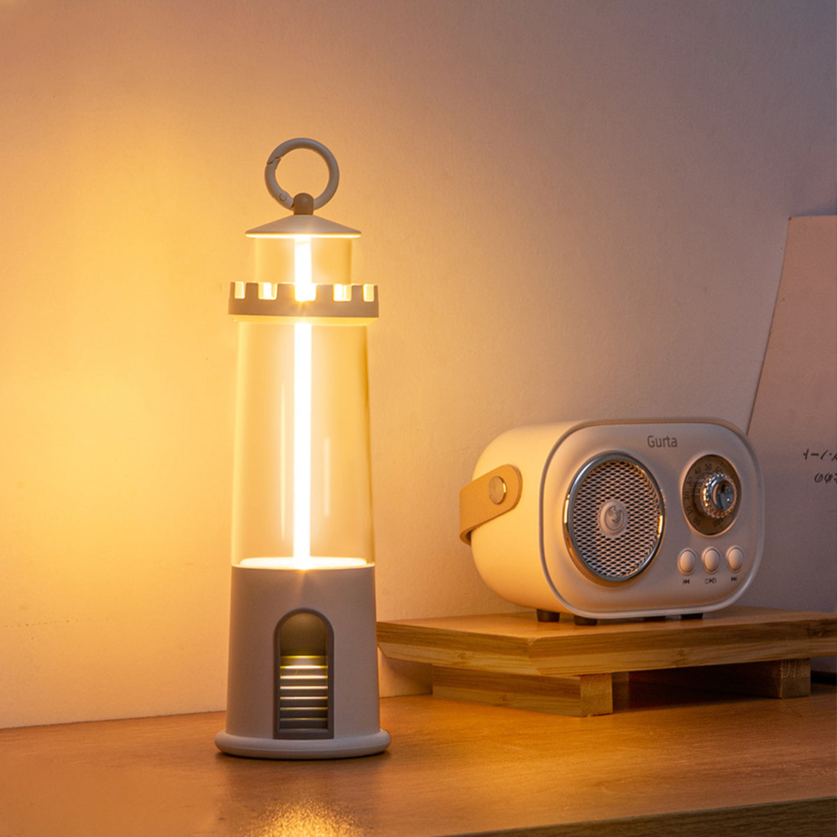 Lantern Rechargeable LED USB C Magnetic Base 1200mAh Battery