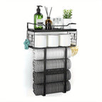 MaisonRustique: Towel Holder Bathroom – Stylish Wooden Shelf in French Country Style, Decorative & Space-Saving for Bathroom Organization