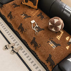 MajestyWave: Microfiber Sofa Cover with Decorative Wave Pattern & Non-Slip Comfort – for Sofa & Living Area