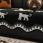 MajestyWave: Microfiber Sofa Cover with Decorative Wave Pattern & Non-Slip Comfort – for Sofa & Living Area