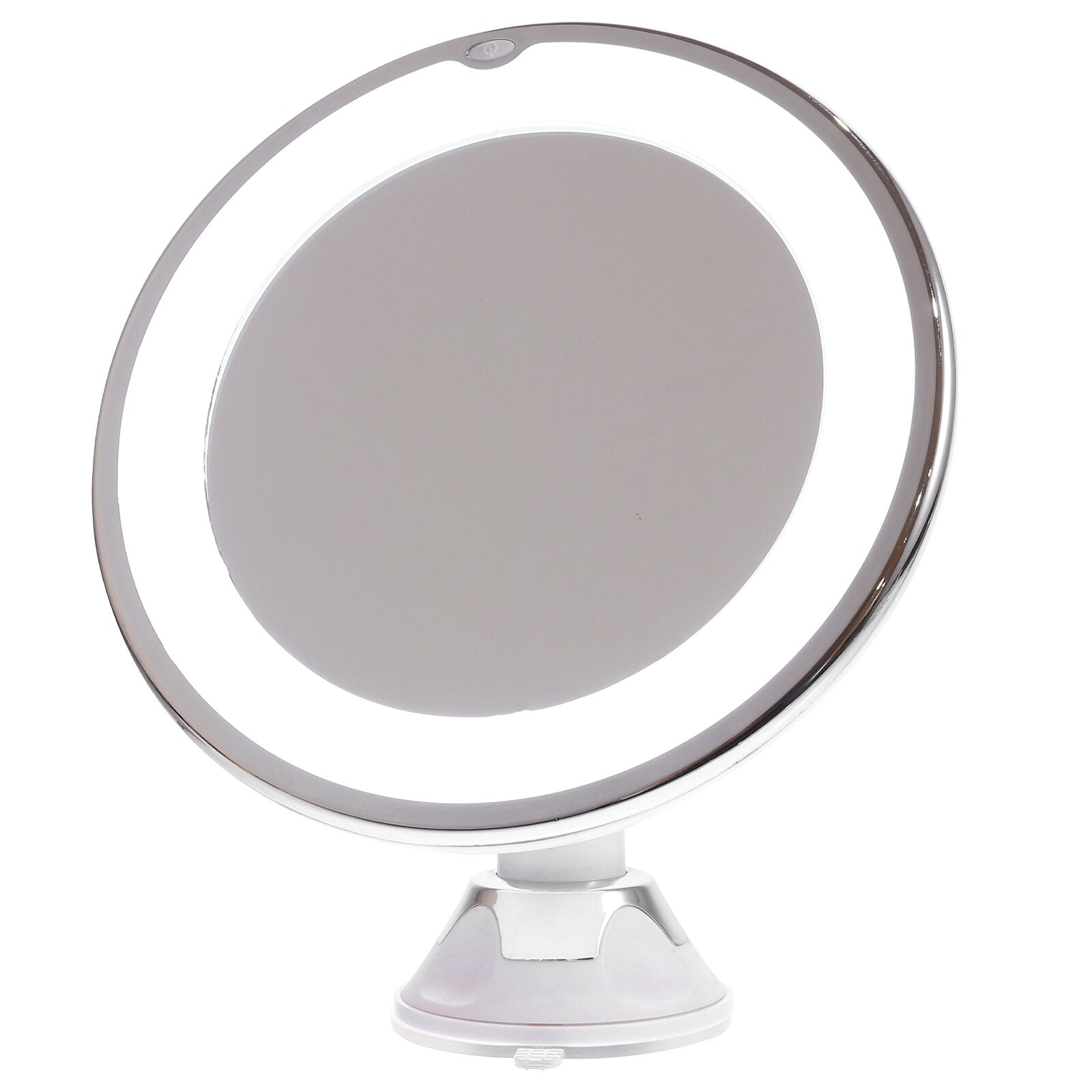 Makeup Mirror 10x Magnification LED Lighted 360 Degree Rotation Suction Mount