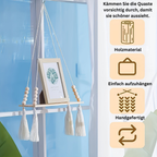 MakrameeStil: Wooden Wall Shelf – Floating, Decorative & Versatile for Kitchen, Bathroom & Living Spaces