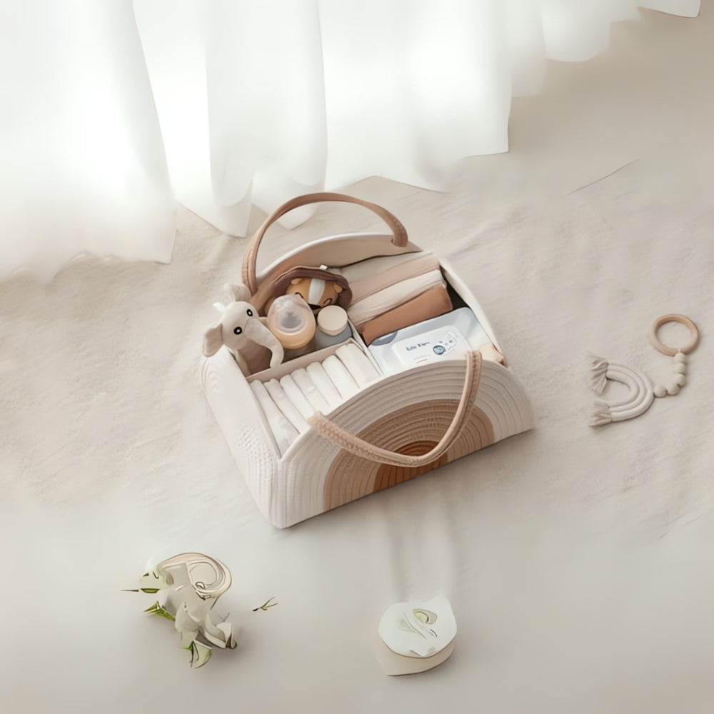 MamaStil: Baby Storage Organizer – modern, sturdy & versatile for diapers, wipes & accessories