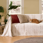 Mandelkamm: Chenille Sofa Cover with Decorative Texture & Full Coverage – for Living Room & Couch