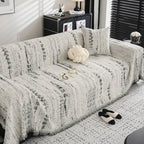 Mandelkamm: Chenille Sofa Cover with Decorative Texture & Full Coverage – for Living Room & Couch