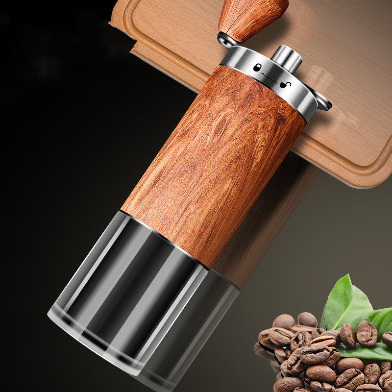 Manual Coffee Grinder with Stainless Steel Burrs – Portable Coffee Bean Grinder for Home and Travel