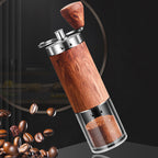 Manual Coffee Grinder with Stainless Steel Burrs – Portable Coffee Bean Grinder for Home and Travel