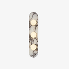 Marbellea: Marble Wall Light with Glass Balls – Modern Design Wall Lamp for Living Room & Hallway