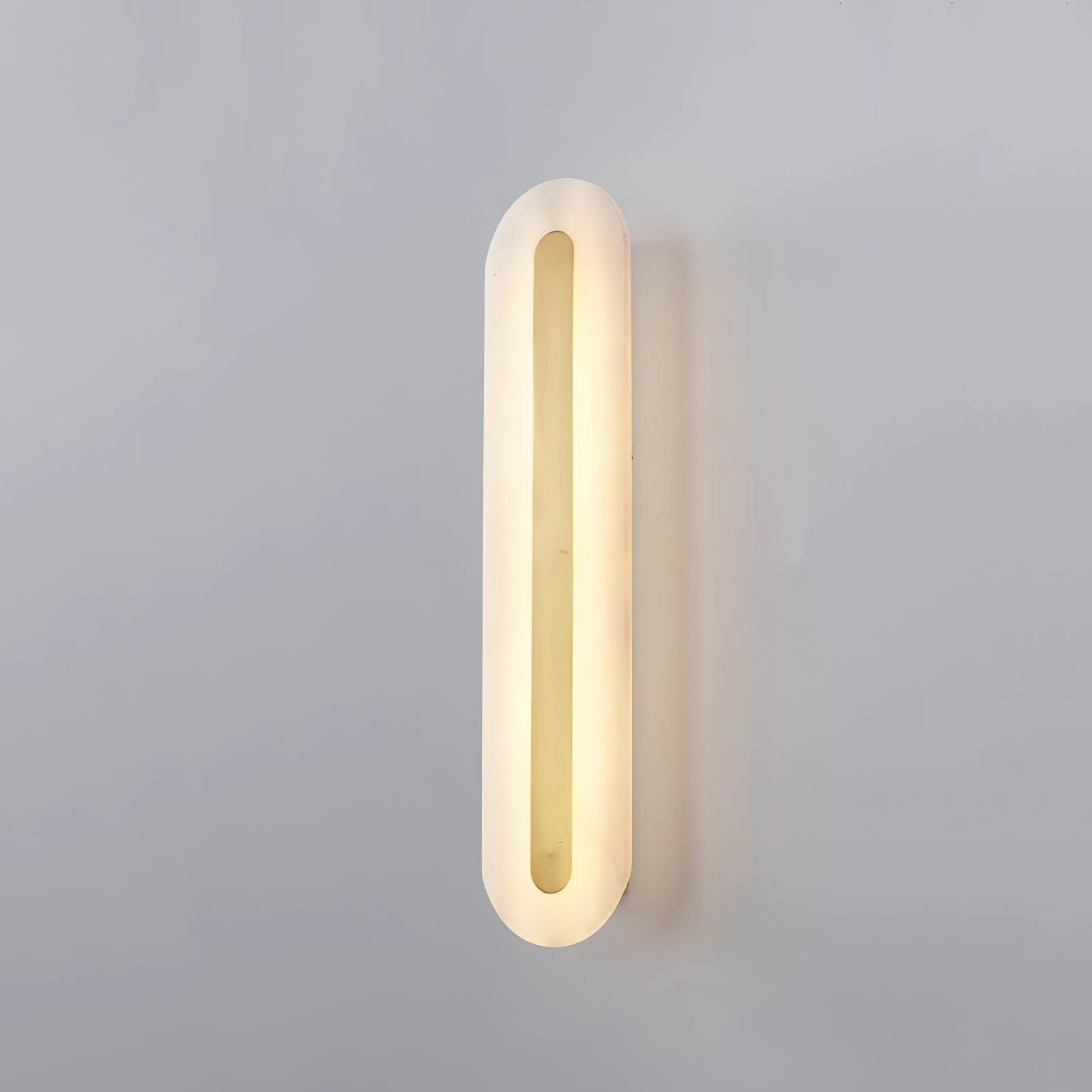 Bello Wandlamp | Wit Albast & Messing, Geïntegreerde LED