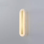 Bello Wandlamp | Wit Albast & Messing, Geïntegreerde LED
