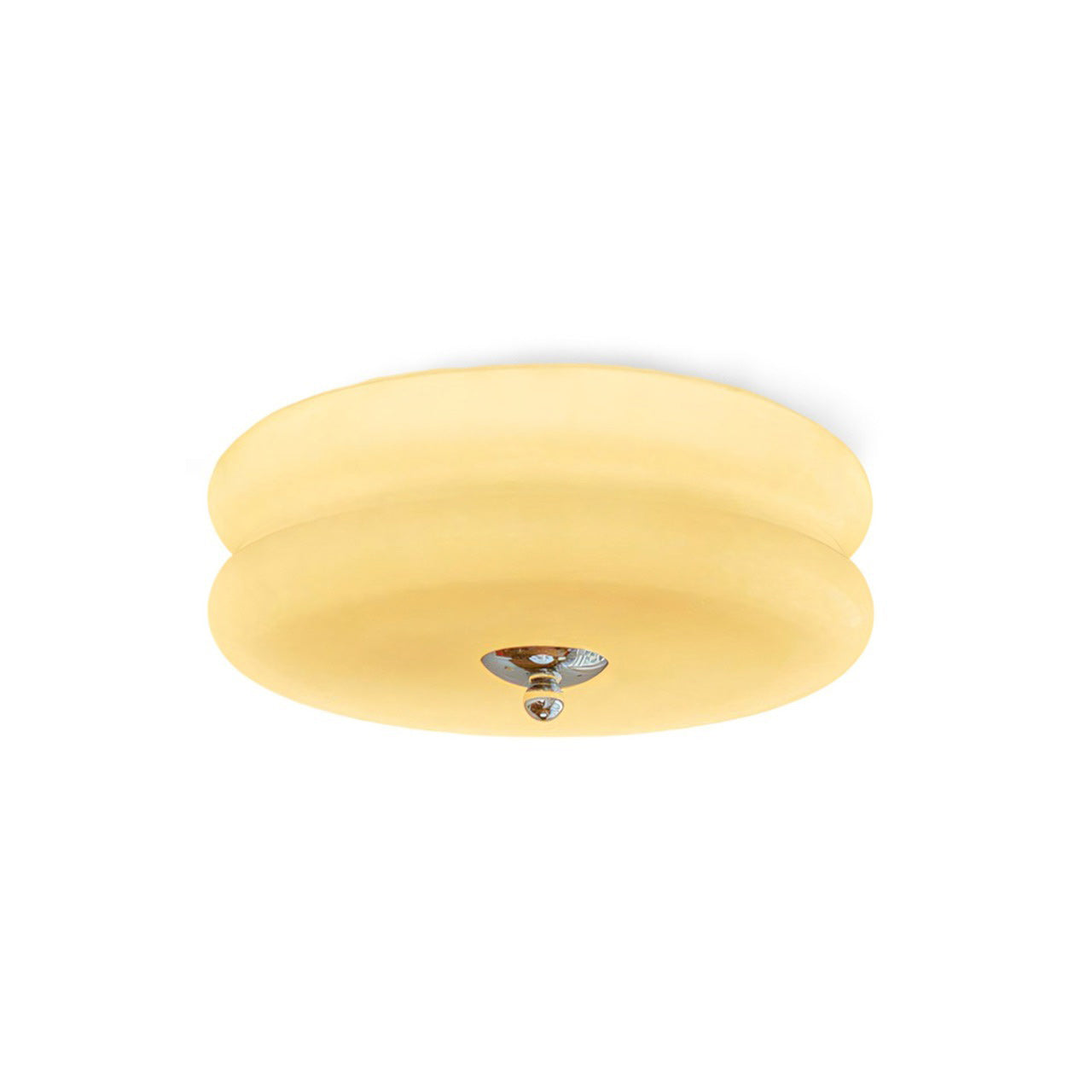 Molded Glass Dome LED Semi-Flush Ceiling Light