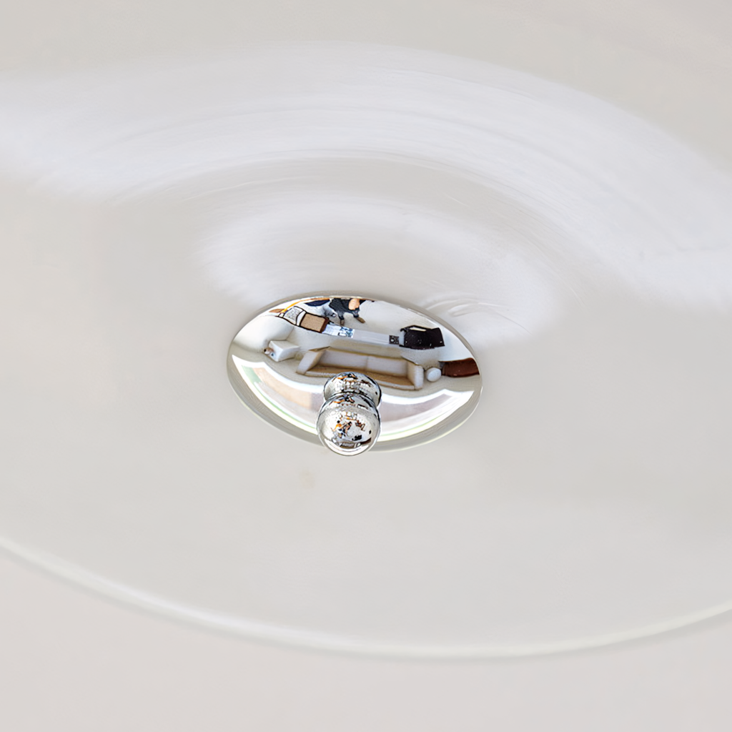 Molded Glass Dome LED Semi-Flush Ceiling Light