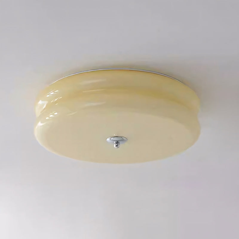 Molded Glass Dome LED Semi-Flush Ceiling Light