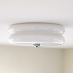 Molded Glass Dome LED Semi-Flush Ceiling Light