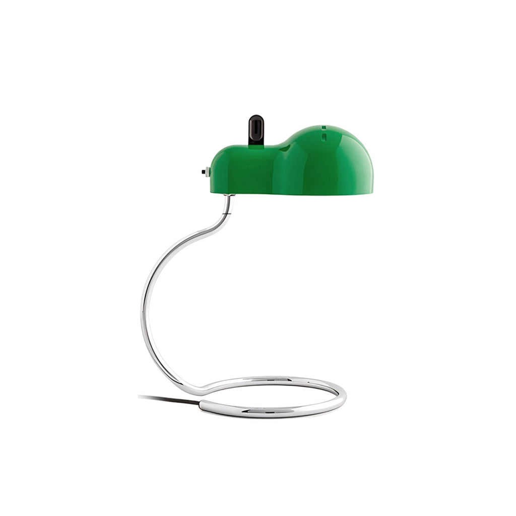 Cantilevered Chrome Loop Retro Desk Lamp