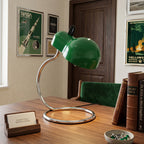 Cantilevered Chrome Loop Retro Desk Lamp