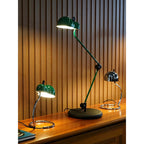 Cantilevered Chrome Loop Retro Desk Lamp