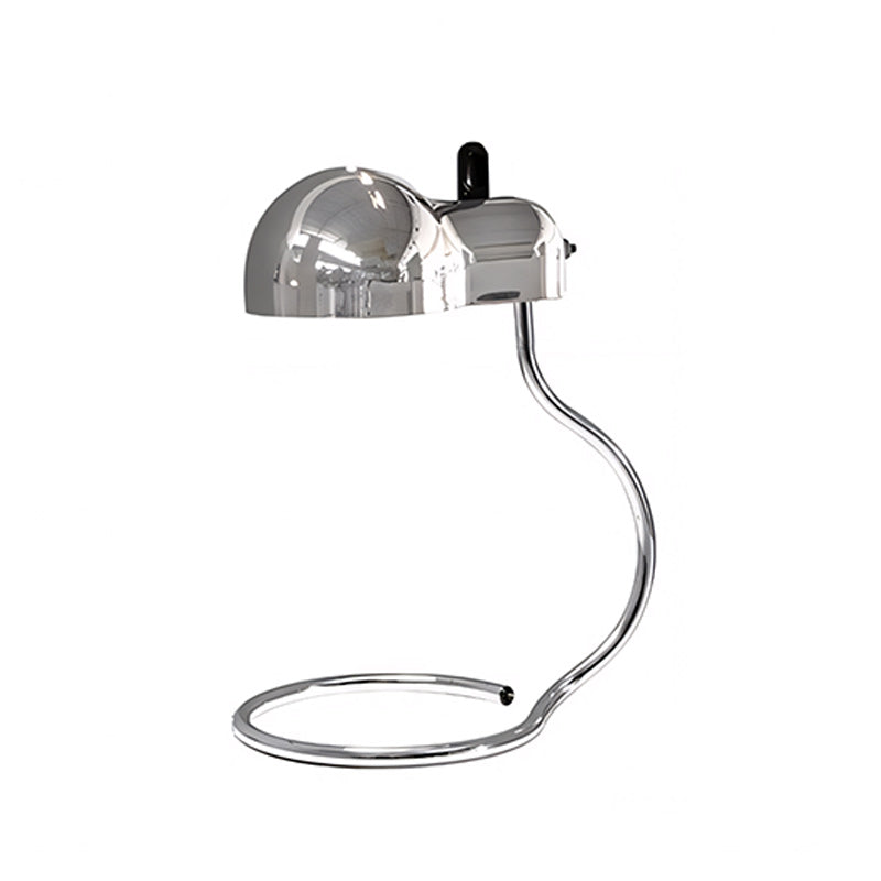 Cantilevered Chrome Loop Retro Desk Lamp