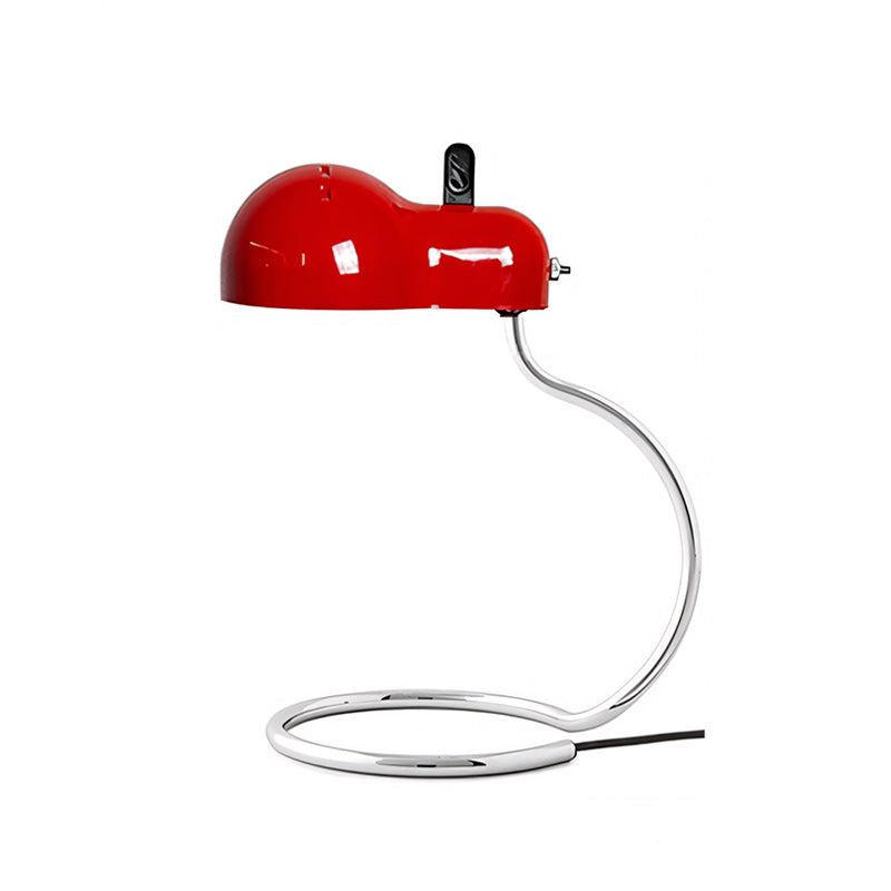 Cantilevered Chrome Loop Retro Desk Lamp