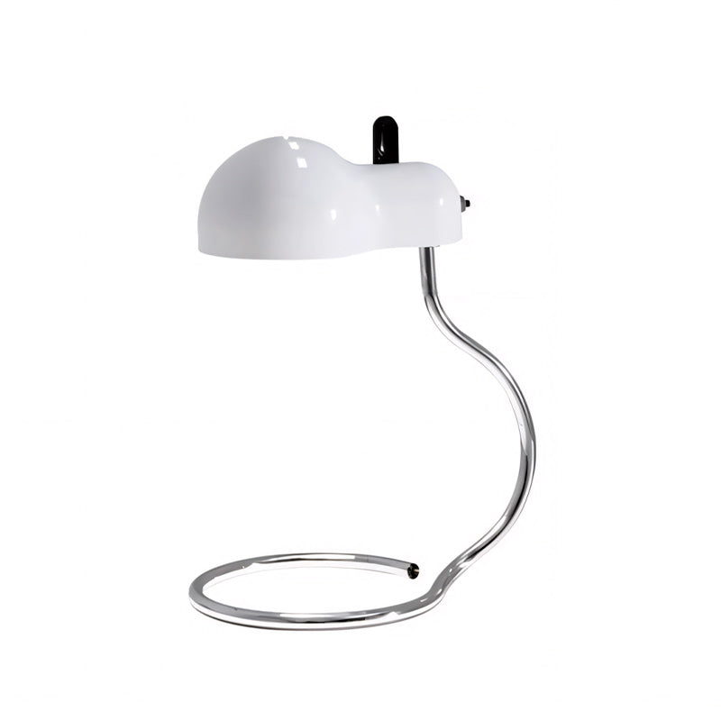 Cantilevered Chrome Loop Retro Desk Lamp