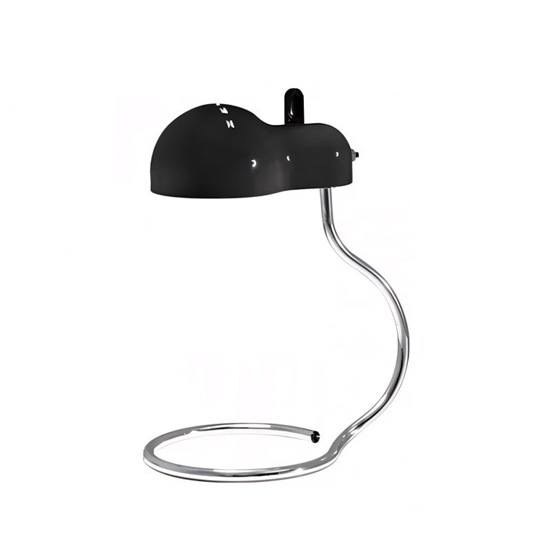 Cantilevered Chrome Loop Retro Desk Lamp