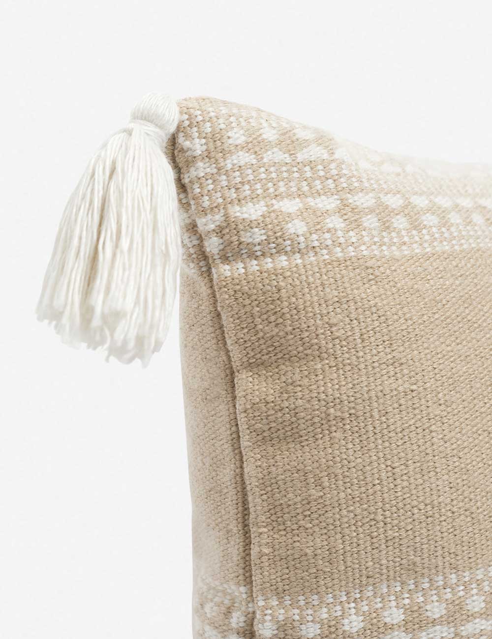 Mira Accent Pillow | Tasseled Corners, Indoor/Outdoor Use