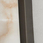 MarmoLux: Modern LED Wall Light with Spanish Marble Look & Copper Detail – for Bedroom & Living Room
